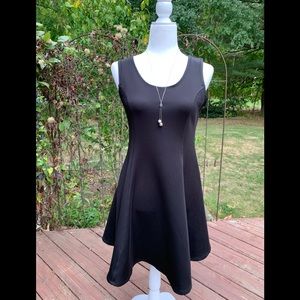 Trendy black skater dress, plus size girl, EUC